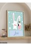 Stars and Rabbit One-Piece Wooden Framed Painting - 2