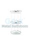 25-110 - Karmi̇na Glass Oval Sponge Plate Triple 22*22 - 2