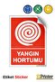 Fire Hose Isg Warning Sign Sticker 35X50 cm
