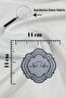 6 Pieces Double Row Silver Gray Embroidered Rhythm Model Dowry Box Coffee Napkin Cocktail Presentation Napkin - 4