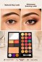 26 Colors Professional Makeup Palette with Mirror Eyeshadow Blush Contour Highlighter Glitter Makeup Set - 6