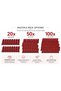 50-Piece Plexiglass Necklace Stand Transparent Red - Jewelry Organizer - Jewelry Storage - 4
