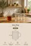 Hevy Striped Handle Heat Resistant Borosilicate Glass Coffee Tea Cup Set of 6 200 ml - 4