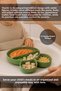 Feeding Plate with Rabbit Figure - 4-Compartment Baby Food Bowl Green - 4