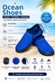 Men's Sea Shoes Non-Slip Sole Quick Drying Unisex Aqua Shoes Blue