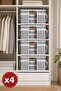 Windowed Sweater Storage Bag 45X40X30 cm Foldable Quilt Blanket Clothes Organizer Storage Bag - 2