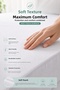 Soft Touch Micro Extra Quiet 200X200 King Size Mattress Protector Liquid Proof Fitted Mattress Pad - 5