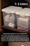 7.5Lt Elora Organizer Box - Lockable Lid Deep Cabinet Organizer Storage Box Beige - 2