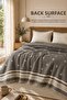Muslin Filled Bohemian Bedspread 240X260 Double Size with Tassels - Pique - 2
