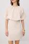 Taş Bodycon Yarasa Kol Kısa Kollu Mini Paper Touch Örme elbise TWOSS26EL00780 - 5
