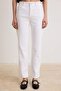 Ekru Yüksek Bel Az Esnek Straight Düz Kesim Jeans TWOSS26JE00099 - 3