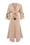 Beige Woven Maxi Beach Kimono & Kaftan with Embroidery Detail Tbess26Km00009 - 5