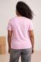 Kahverengi-Pembe-Yeşil 3'lü Paket Büyük Beden T-shirt TBBSS25BF00071 - 7
