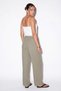 Oil Green Relaxed Fit Pocketed Elastic Waist Trousers Tdrss26Pl00025 - 5