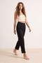 Black Carrot High-Waisted Polyviscose Woven Fabric Trousers TWOSS22PL0280 - 6