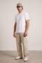 Grimelanj-Siyah-Beyaz-Haki-Lacivert 5'li Slim/Dar 5'li Paket %100 Tok Kumaş T-shirt TMNAW20TS0243 - 4