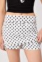White-Multicolor Polka Dot Mini Belted Shorts & Bermuda Twoaw26Sr00056 - 10