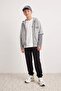 Black Plain/Basic Boys' Jogger Thick Non-Embossed Knitted Sweatpants Tkdaw27Ea00010 - 2
