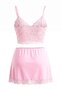 Pink Micro Lace Detailed Plus Size Underwear Set Tbbss26Dg00020 - 9