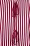 Burgundy-Multicolor Soft Tuşe Cotton Striped Tied Knitted Pajamas Set Tbbaw27Ai00007 - 7
