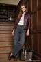 Antrasit %100 Pamuk Normal Bel Bilek Boy Wide Leg Jeans TWOAW27JE00088 - 5