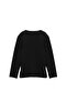 Black 100% Cotton Girl's Plain/Basic Crew Neck Knitted School T-Shirt Tkdaw27Ts00009 - 7