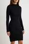 Black Basic Body-Hugging Form Straight Short / Mini Knitwear Dress Twoaw27El00068 - 3