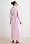 Açık Pembe Kovboy Püskül Detay Maxi Pamuklu Dokuma Tesettür Elbise TCTSS26EB00094 - 4