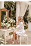Satin Bride Stone Written Bridal Dressing Gown - 2