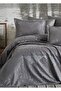 Anthracite Hazel Double Bedspread - Chenille