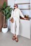 Pargalı Shalwar Suit Beige
