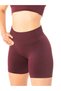 Women's High Waist Scrunch Tightening Burgundy Short Shorts Tights 13 cm Push up Fitness Sports Tights - 7