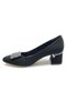 Feles Stone Buckle Detailed Classic Heeled Women's Shoes Black - 3