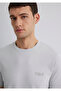 Logo Printed Gray T-Shirt Slim Fit / Slim Fit 0610360 -70075 - 6