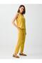 Mustard Pocket Detailed Regular Waist Regular Leg Woven Trousers - 2