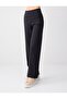 Black Slim Fit Wide Leg High Waist Knitted Leggings - 4