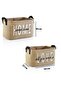 Set of 2 Jute, Inner Cabinet Laundry Children's Room Toy Organizer Folding, Storage Basket Organizer - 7
