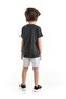 Ready Boy's Dark Gray T-Shirt Gray Shorts Set - 2