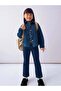 Girl's Denim-Look Spanish Style Leggings 2-10 Years Dark Blue - 3