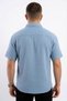 Men's Short Sleeve Shirt Classic Lapel Pocket Breathable Muslin Fabric Casual Summer Comfortable Shirt - 3