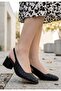 Dier Black Skin Heeled Shoes