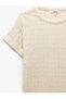 Slim Fit Short Sleeve Crew Neck Textured T-Shirt - 5