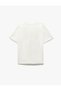 Crew Neck Short Sleeve Cotton Teddy Bear Printed Oversize T-Shirt - 4