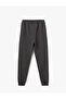 Raster Waist Lace up Pocket Detailed Comfortable Fit Jogger Sweatpants - 4