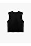Cotton Crew Neck Basic Sleeveless T-Shirt - 4