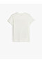 T-Shirt with Dinosaur Print Detail, Short Sleeve, Crew Neck, Cotton - 2