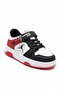 WHITE RED UNISEX CHILD Orthopedic Velcro and Lace-Up Sneakers - 6
