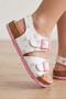 Ponchiq Girls' White Rabbit Printed Summer Sandals 26-35 - 2
