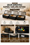Set of 3 Drawers with Covers, Cabinet Organizer, Steel Edge Frame Supported, Tear-Resistant, Stretchable Fabric Storage Bag