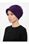 Sandy Hat Purple Ready-Made Turban Hijab Pool Cap Suitable for Medical Use - 4